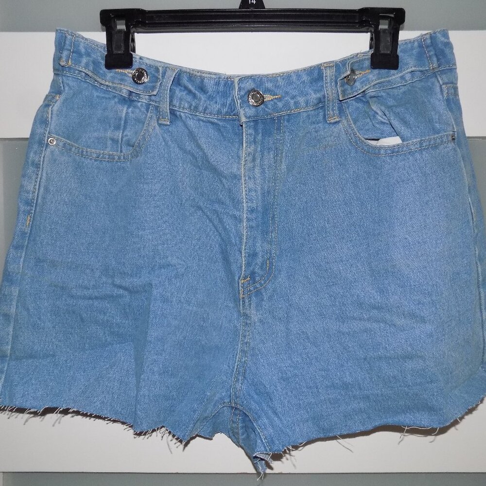 Shein Cut Off High-Rise Denim Jeans Size XL (12) Women's
